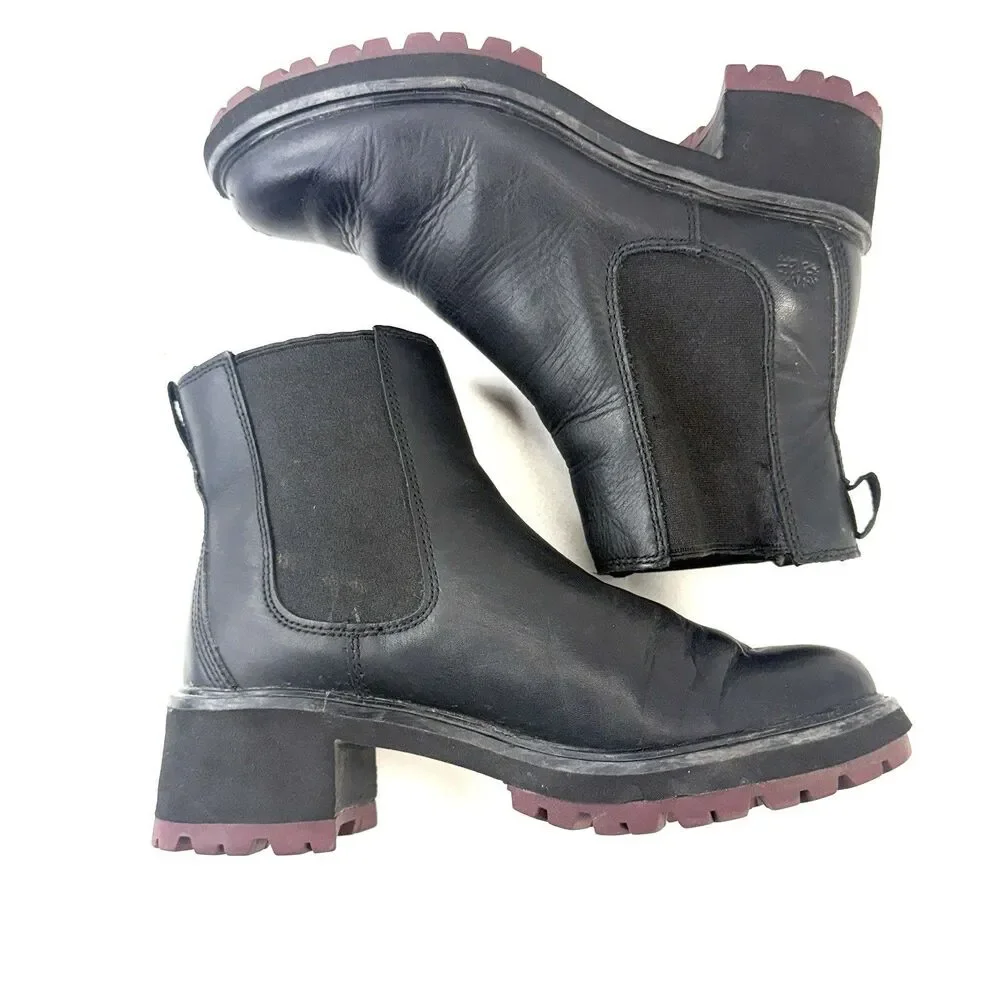 Timberland black leather